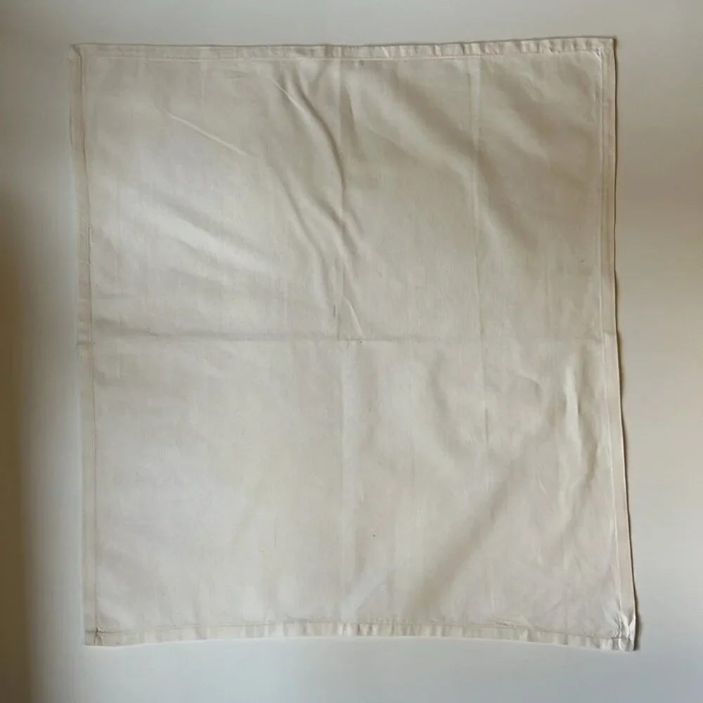 🤍✨ Off-White Cotton Fabric Napkins | Set of 4